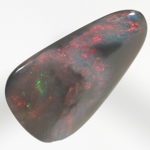 SOLID BLACK OPAL Picture opal, red and blue amongst black opal
